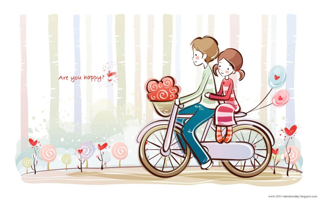 cute valentines day Cartoon Couple love (3)